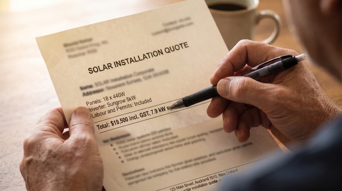 How to Read a Solar Quote NZ